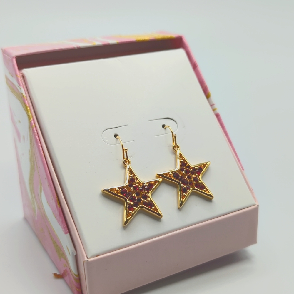 Gold and Sapphire Earrings